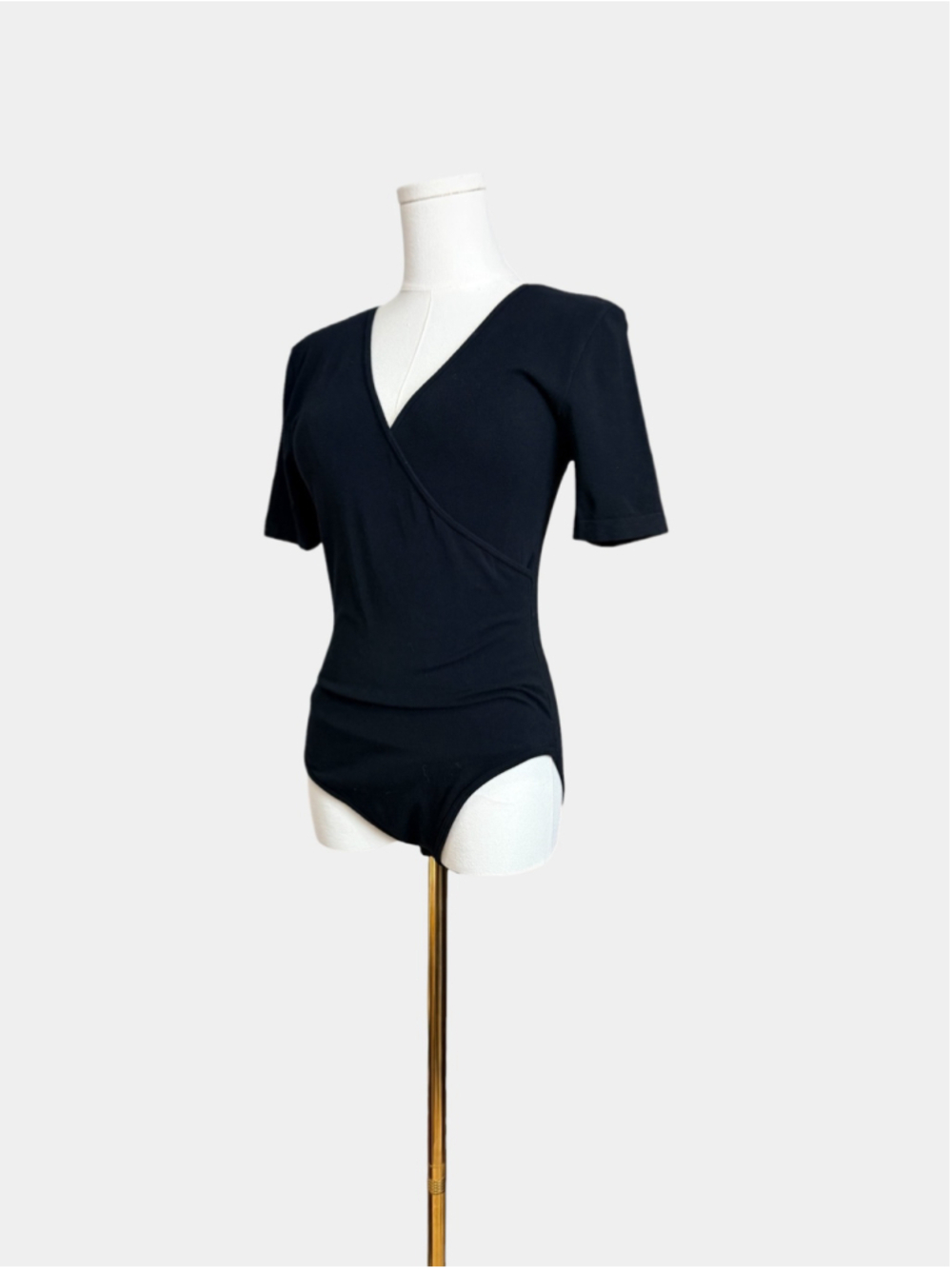 C'EST MOI Cotton Blend Short Sleeves Bodysuit, Casual Top, Sz OS - Picture 5 of 15